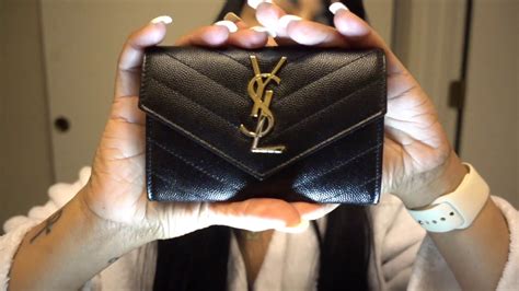 ysl small envelope wallet review|ysl monogram quilted wallet.